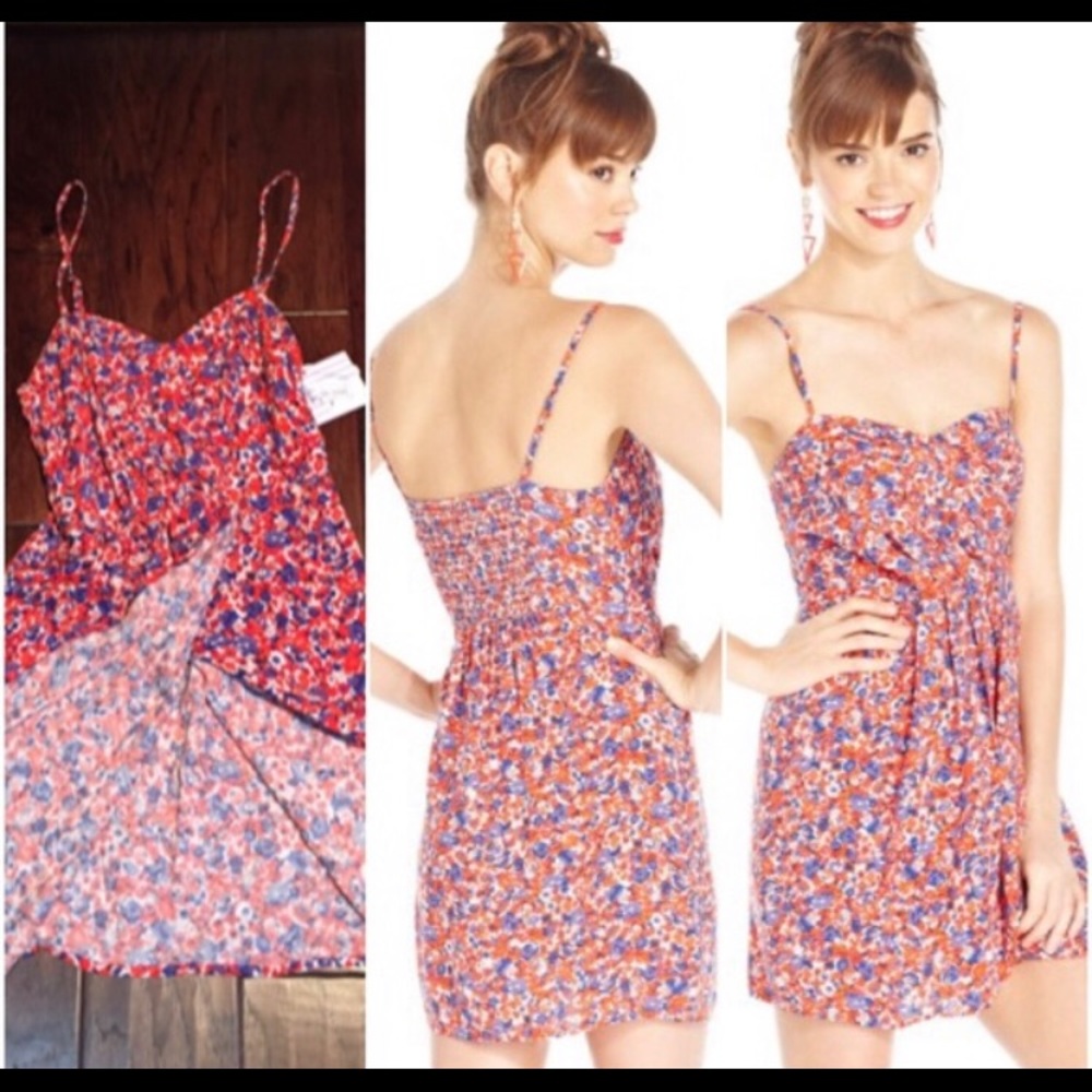 Keds faux wrap floral dress